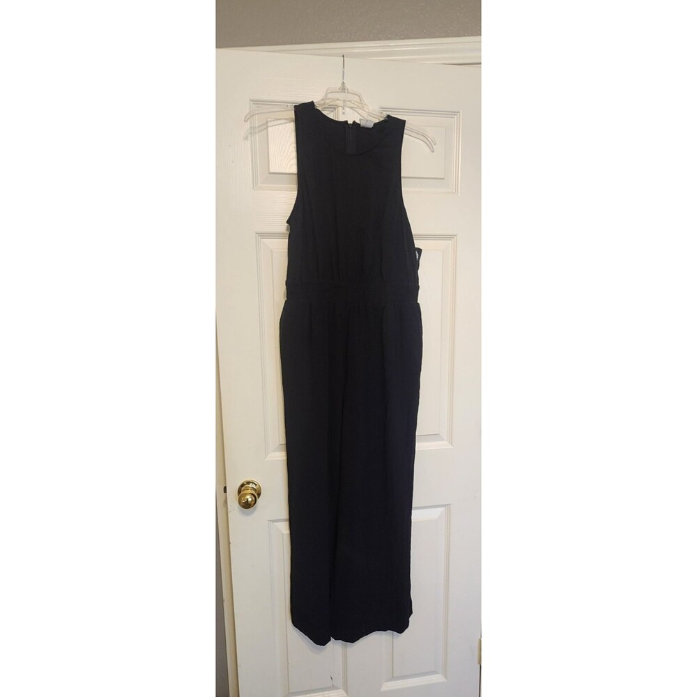 A New Day Women’s Sleeveless Wide Leg Jumpsuit Black Size Medium NWT